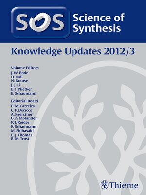 cover image of Science of Synthesis Knowledge Updates 2012 Volume 3